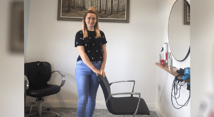 Jennifer Cleland, who studied Hairdressing Level 2 and 3 at SERC’s Downpatrick Campus, has opened Coastal Cuts, a Salon designed to be socially distanced. It has been a lifelong goal of Jennifers to reach this point, and her previous jobs in local salons had only solidified her interest in owning her own salon business.  